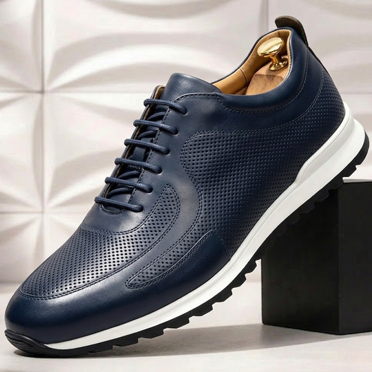 Rindsleder Sneaker Herren Orthopädisch Komfort Casual