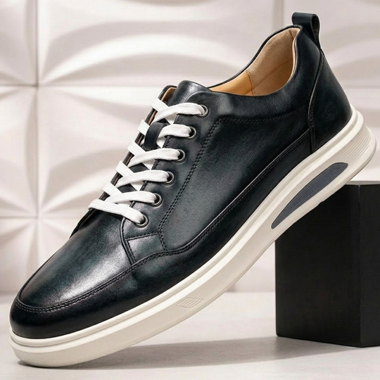 Rindsleder Sneaker Herren Leder Casual Sport Komfort