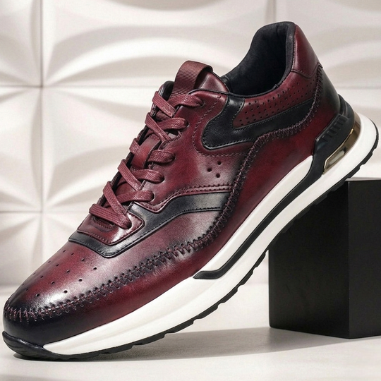 Rindsleder Sneaker Herren Vintage Casual Freizeit