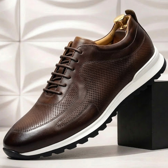 Rindsleder Sneaker Herren Orthopädisch Komfort Casual