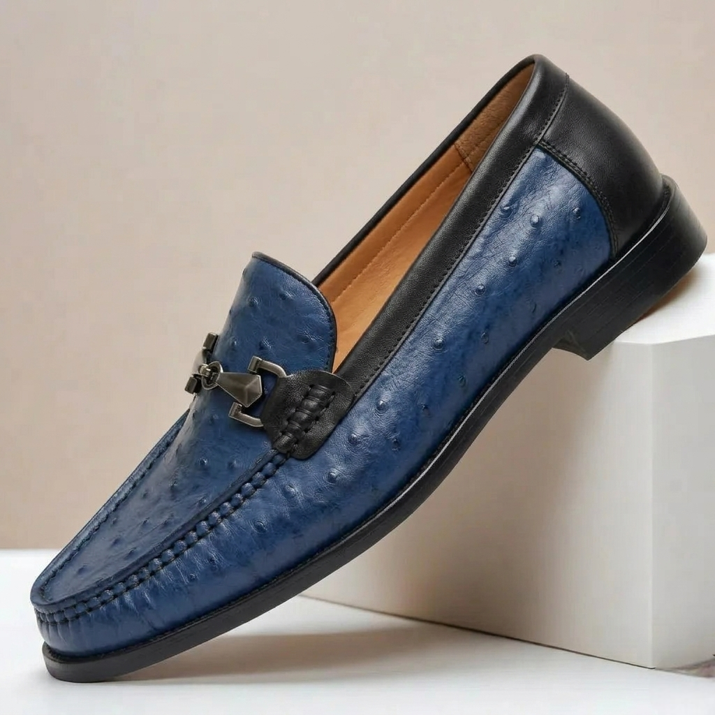 Rindsleder Loafer Herren Elegant Slip-On Penny Slipper