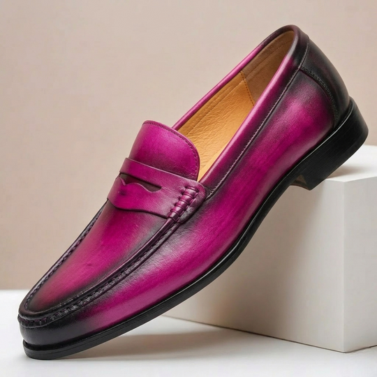 Rindsleder Loafer Herren Slip-On Elegant Business
