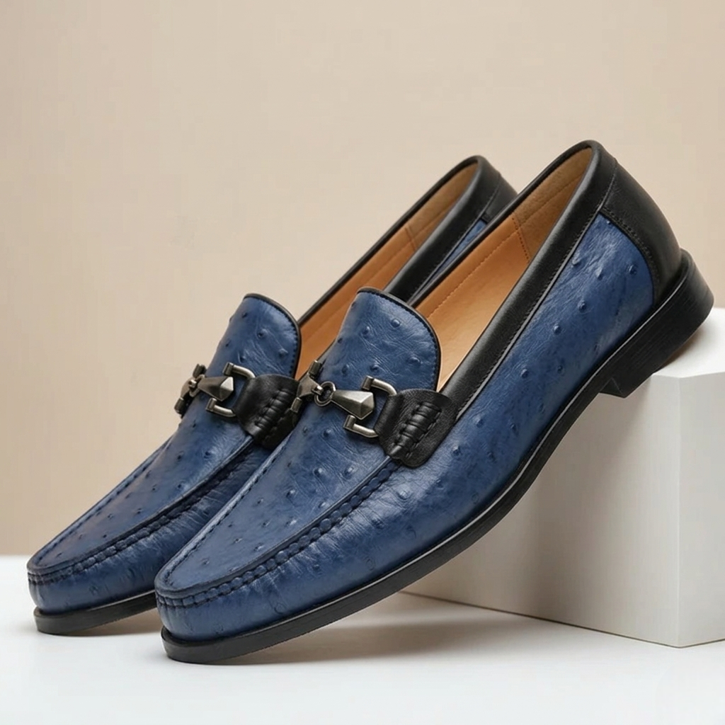 Rindsleder Loafer Herren Elegant Slip-On Penny Slipper