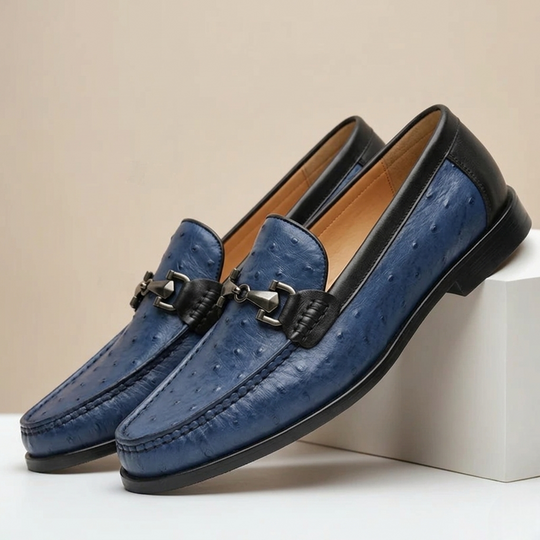 Rindsleder Loafer Herren Elegant Slip-On Penny Slipper