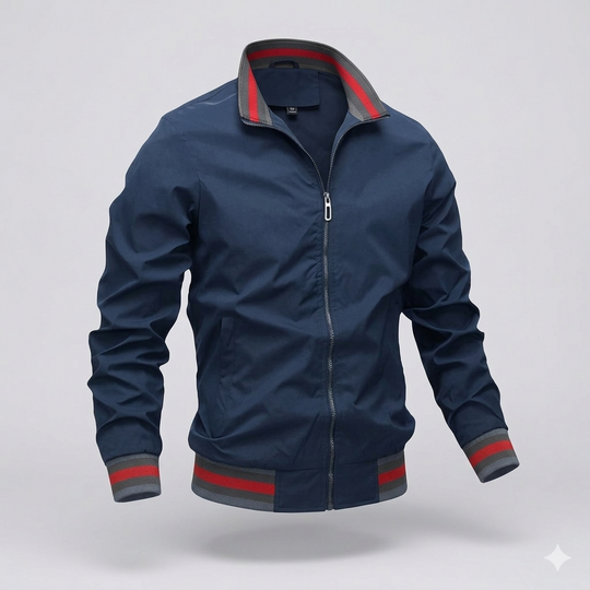Leichte Sommerjacke Herren Zip Atmungsaktiv Casual