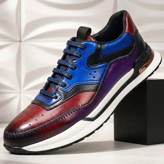 Rindsleder Sneaker Herren Vintage Casual Freizeit