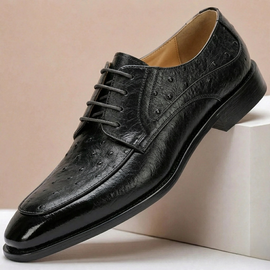 Rindsleder Schuhe Herren Elegant Business Leder Derby