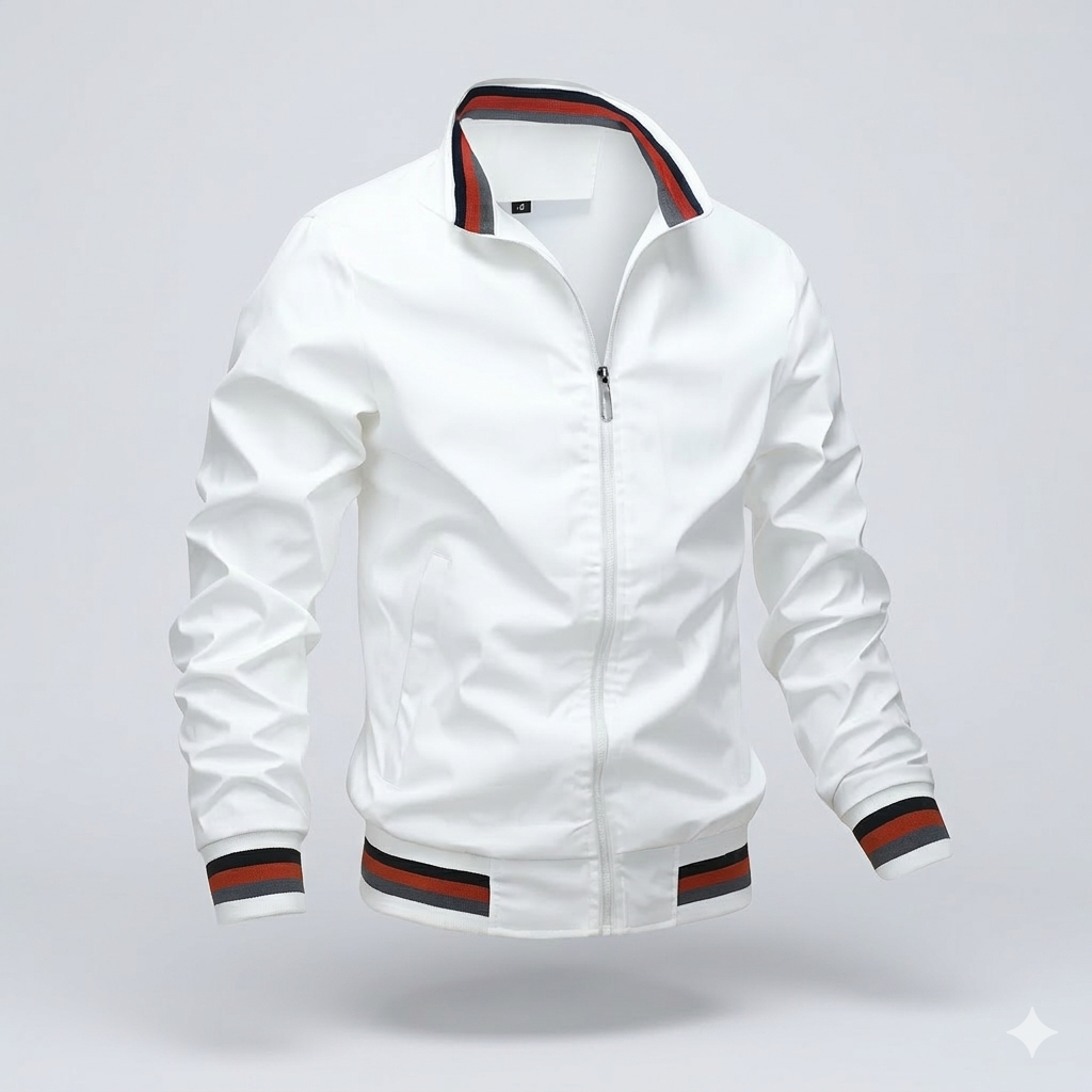 Leichte Sommerjacke Herren Zip Atmungsaktiv Casual
