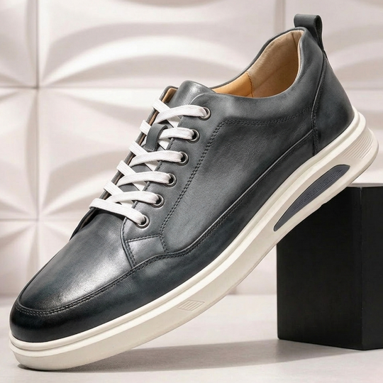 Rindsleder Sneaker Herren Leder Casual Sport Komfort