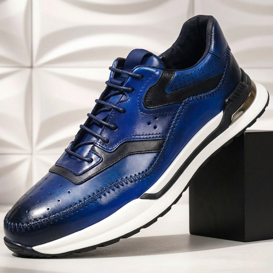 Rindsleder Sneaker Herren Vintage Casual Freizeit