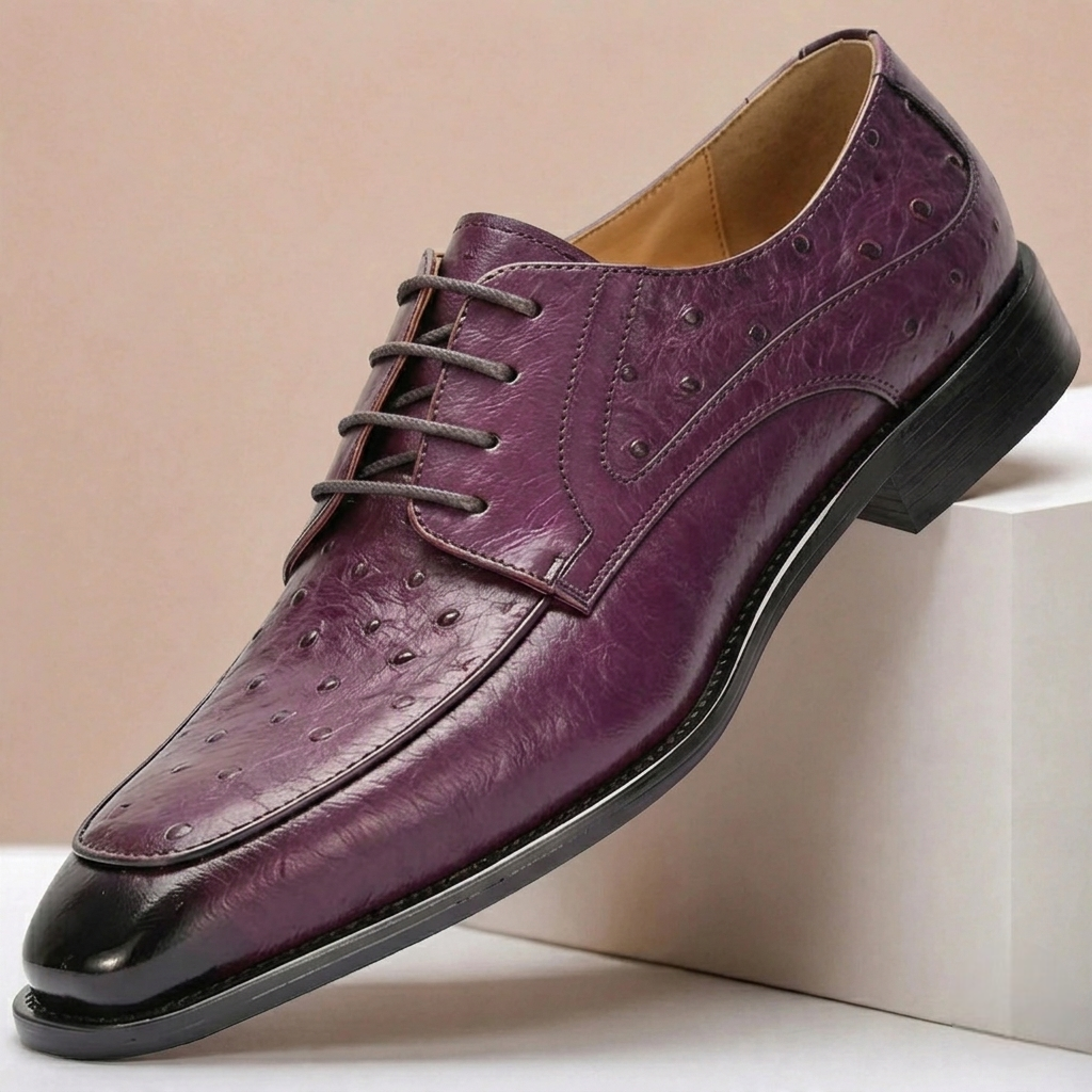Rindsleder Schuhe Herren Elegant Business Leder Derby
