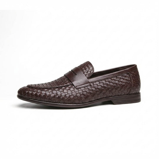Geflochtene Loafer Herren Woven Slip-On Elegant Schuhe