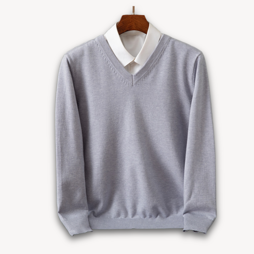 Kaschmir Pullover Herren Strick Weich Warm Sweater