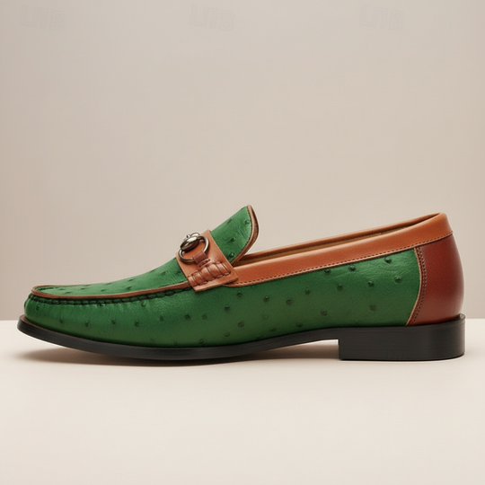 Rindsleder Loafer Herren Elegant Slip-On Penny Slipper
