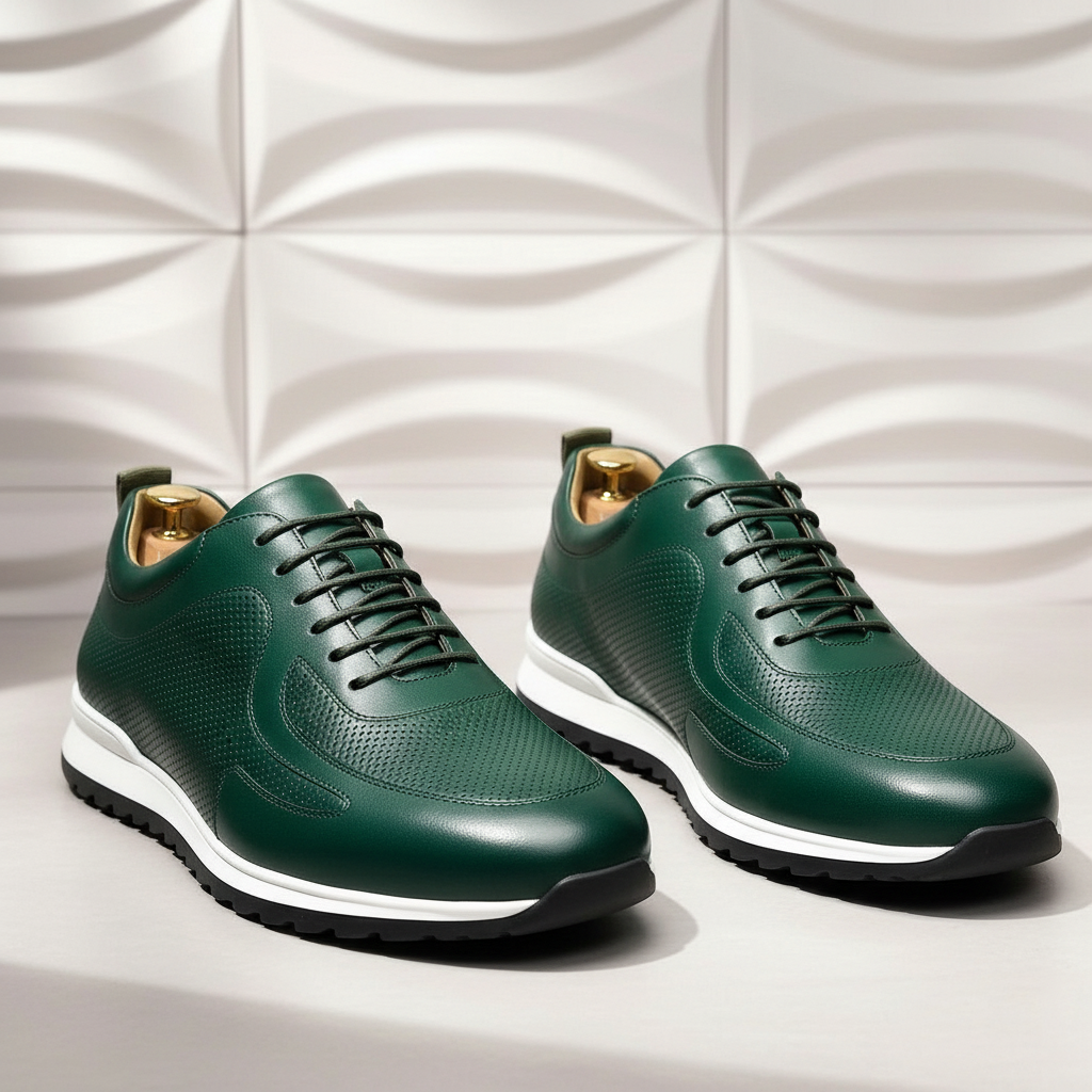 Rindsleder Sneaker Herren Orthopädisch Komfort Casual