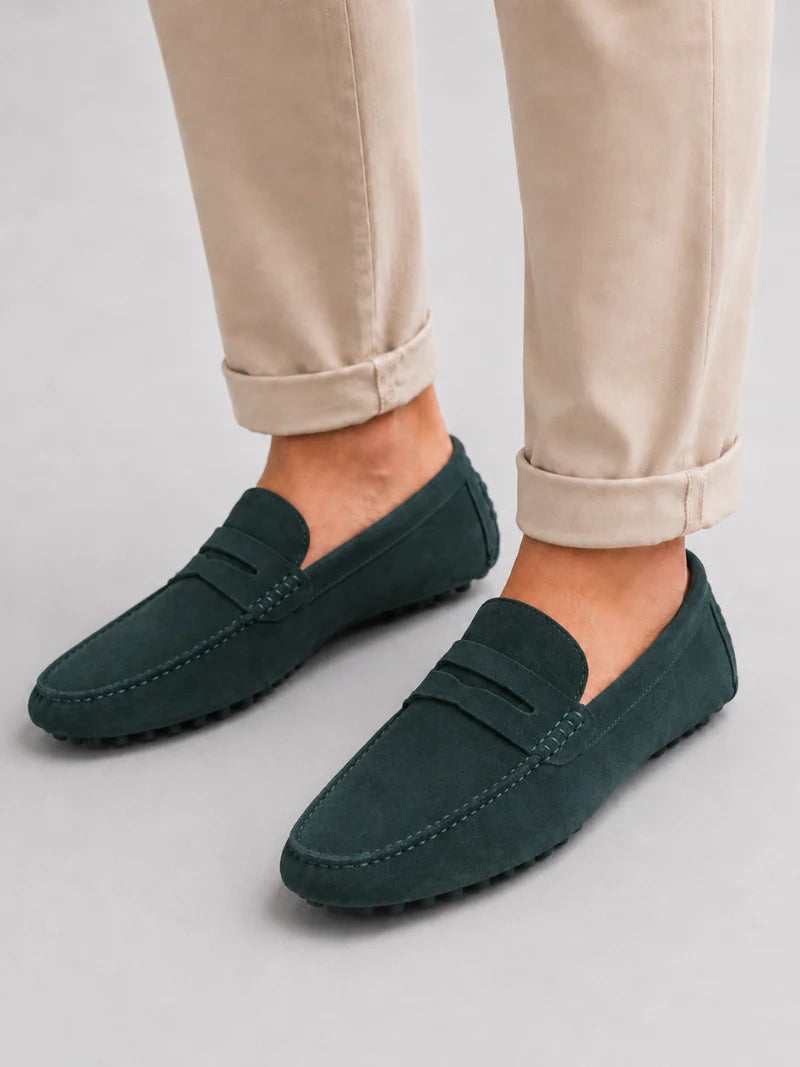 Herren Wildleder-Penny-Loafer | Klassische Slipper