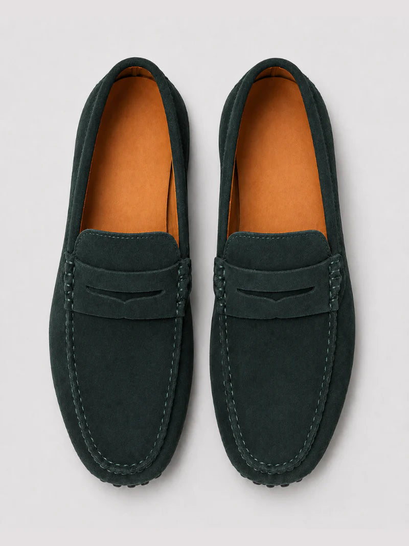 Herren Wildleder-Penny-Loafer | Klassische Slipper