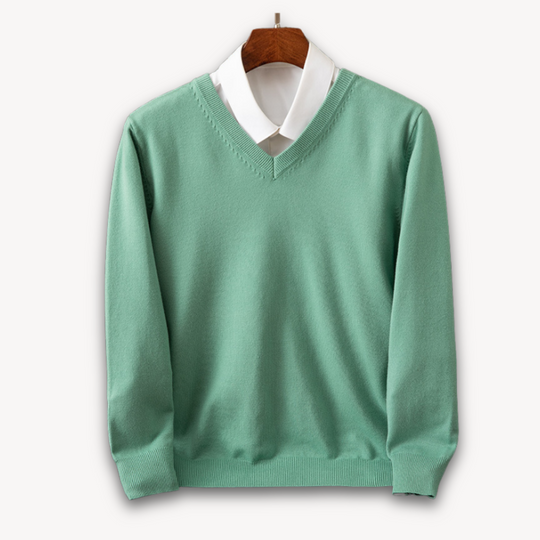 Kaschmir Pullover Herren Strick Weich Warm Sweater