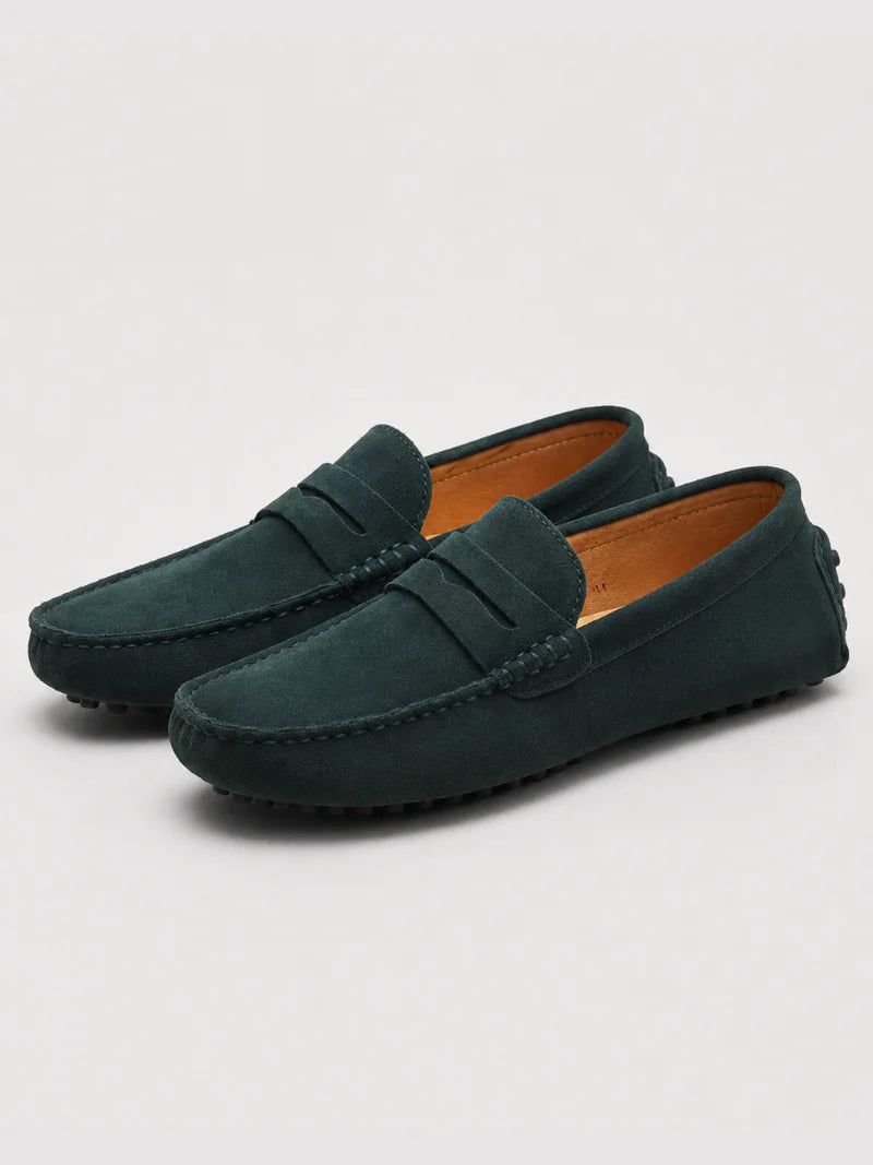 Herren Wildleder-Penny-Loafer | Klassische Slipper