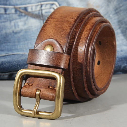 Rindsleder Gürtel Herren Ledergürtel Elegant Business