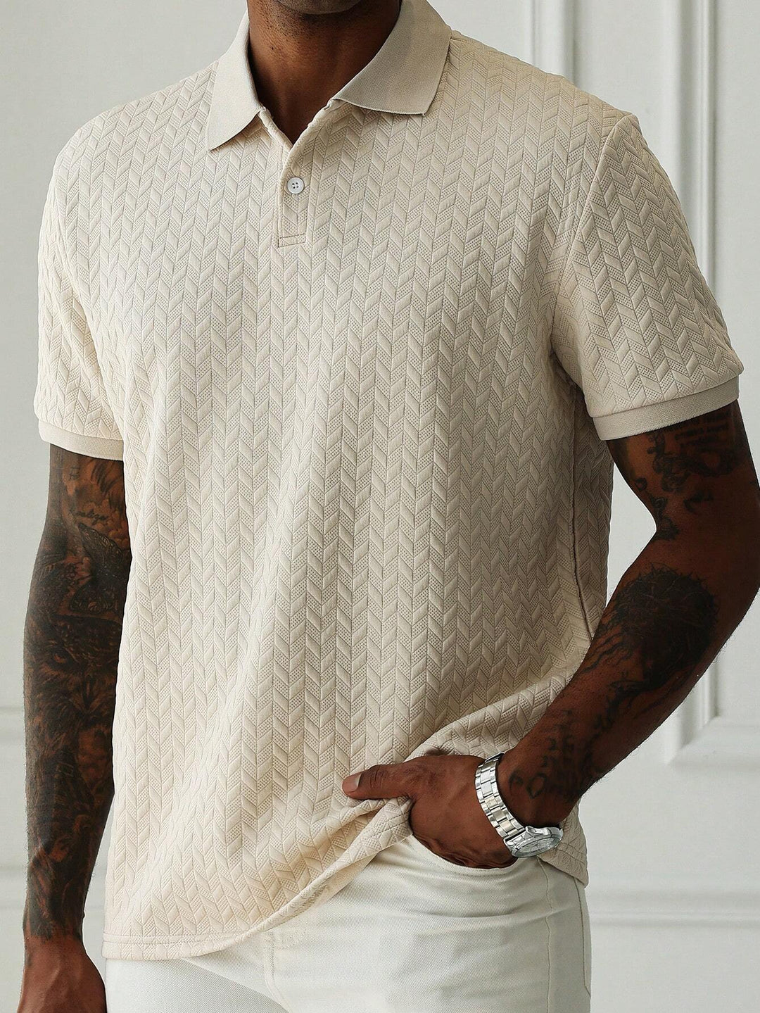 Klassisches Kurzarm Poloshirt Herren Uni Casual Polo