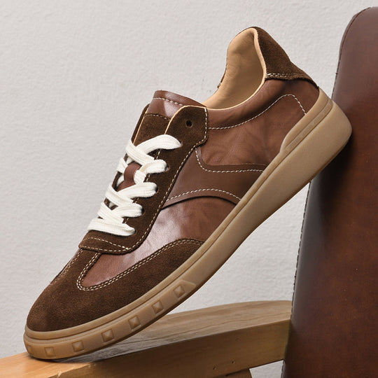 Leder Sneaker Herren Wildleder Akzente Handgefertigt