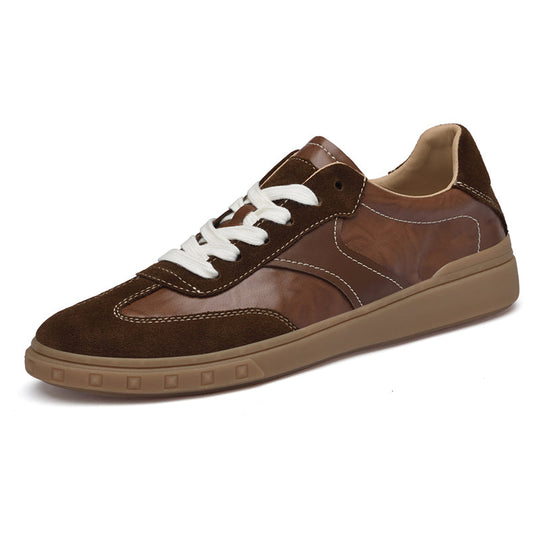 Leder Sneaker Herren Wildleder Akzente Handgefertigt