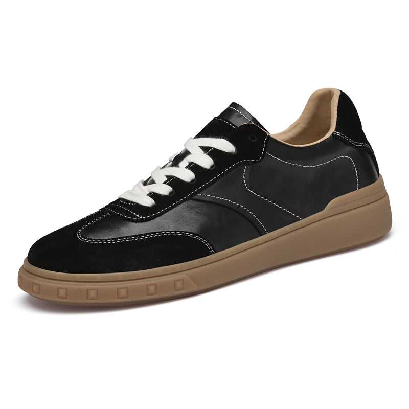 Leder Sneaker Herren Wildleder Akzente Handgefertigt