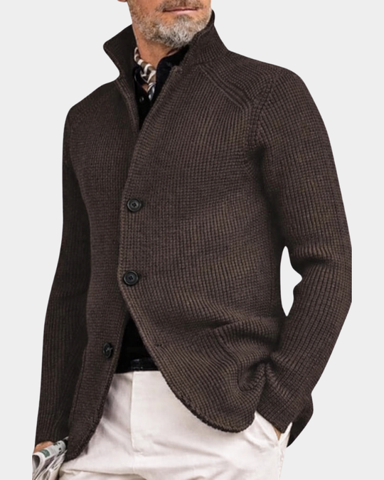 Gemütlicher Mantel Cardigan Herren Warm Coatigan Strick