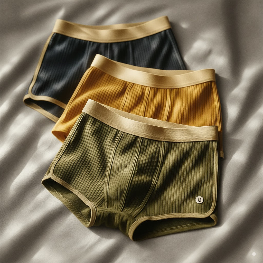 Bio Baumwoll Boxershorts Herren 3er-Pack Unterwäsche
