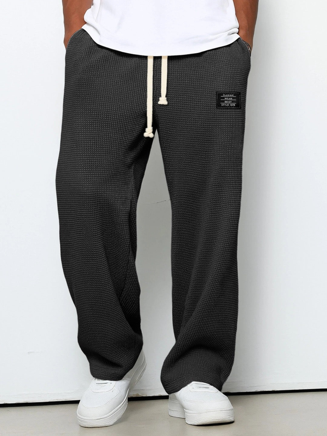 Relaxed Fit Hose Herren Atmungsaktiv Casual Stoffhose