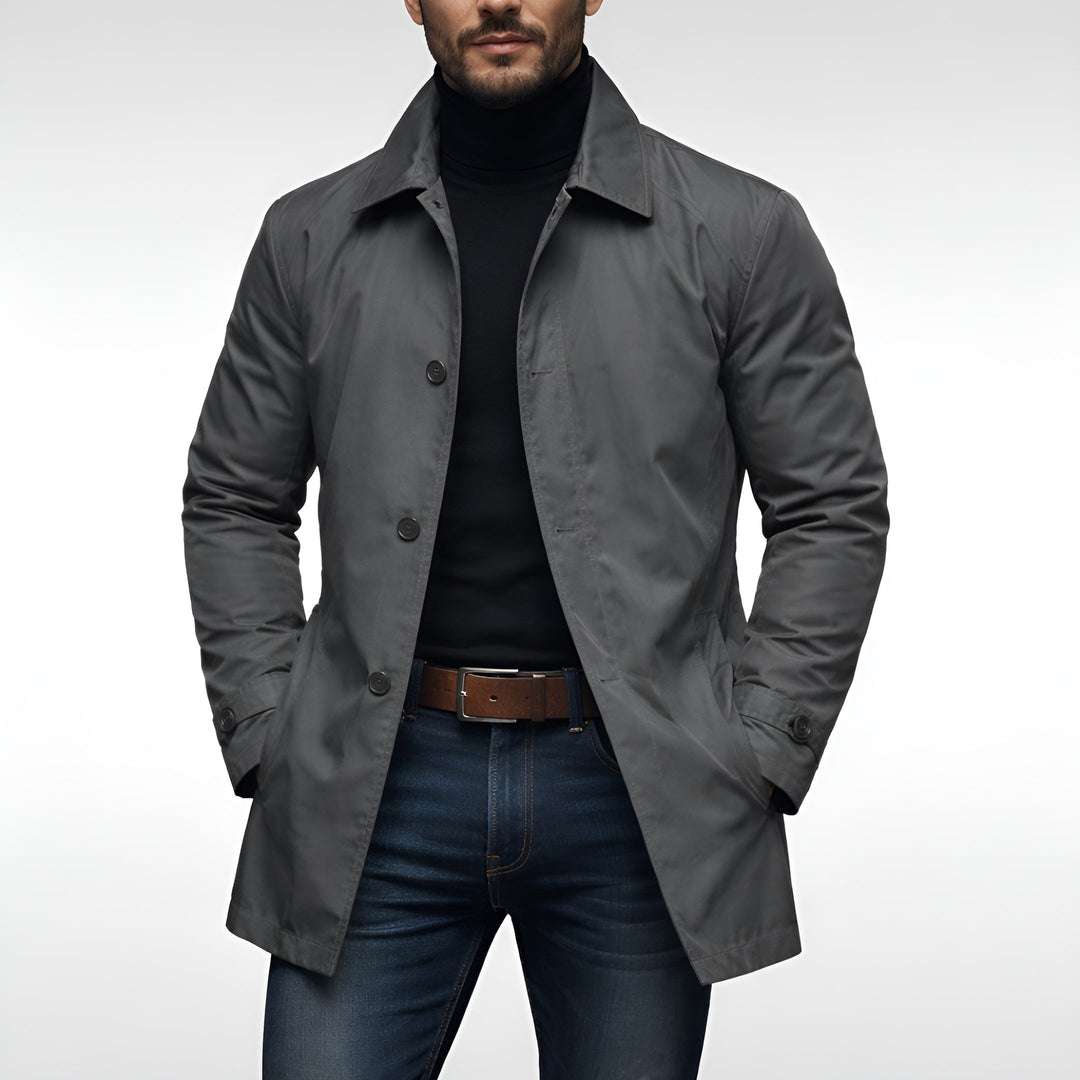 Moderner Urban Mantel Herren Wintermantel Elegant Warm