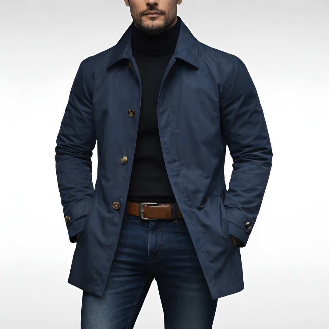 Moderner Urban Mantel Herren Wintermantel Elegant Warm