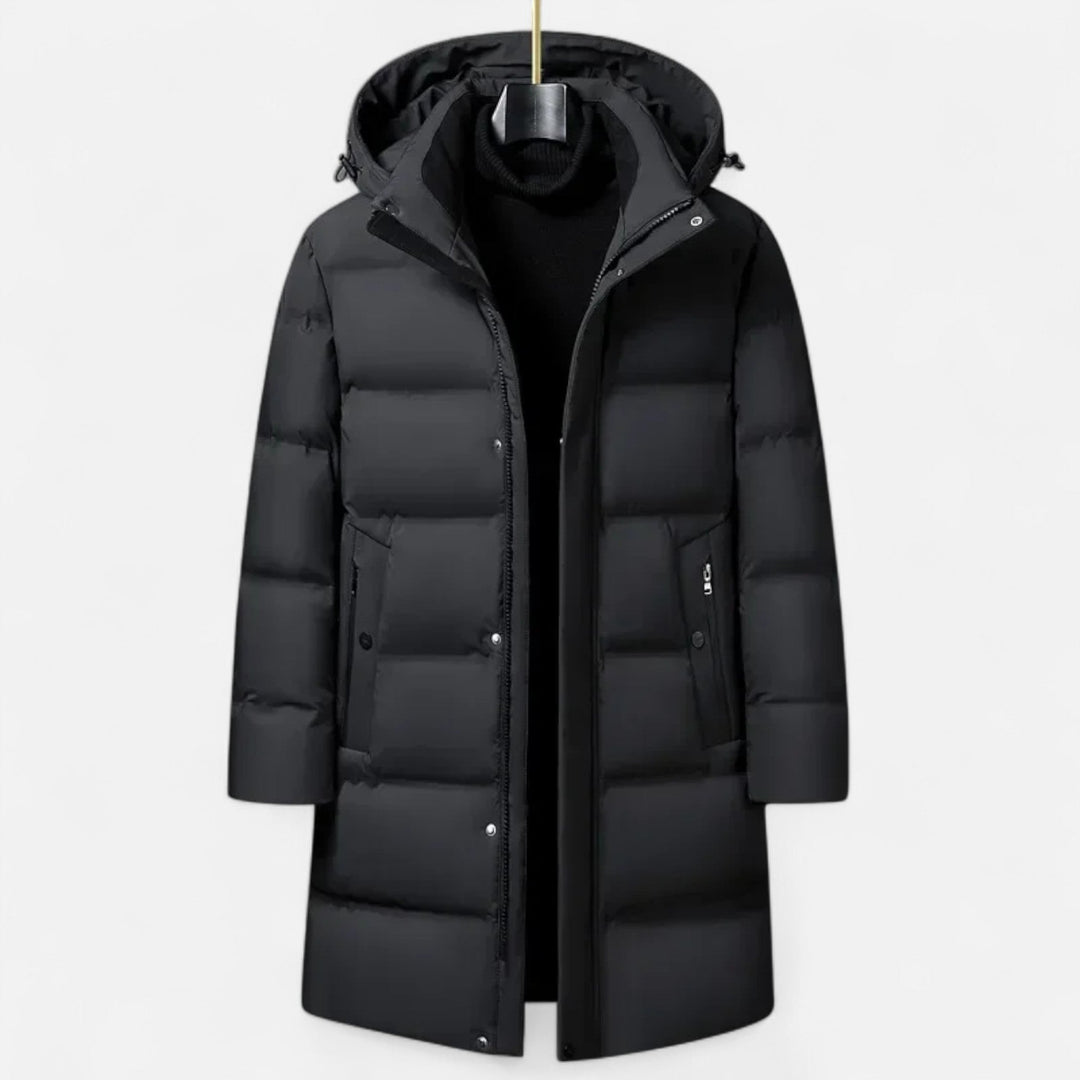 Daunen Parka Herren Kapuze Winter Warm Gefüttert