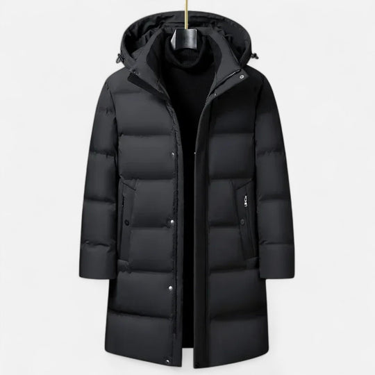 Daunen Parka Herren Kapuze Winter Warm Gefüttert
