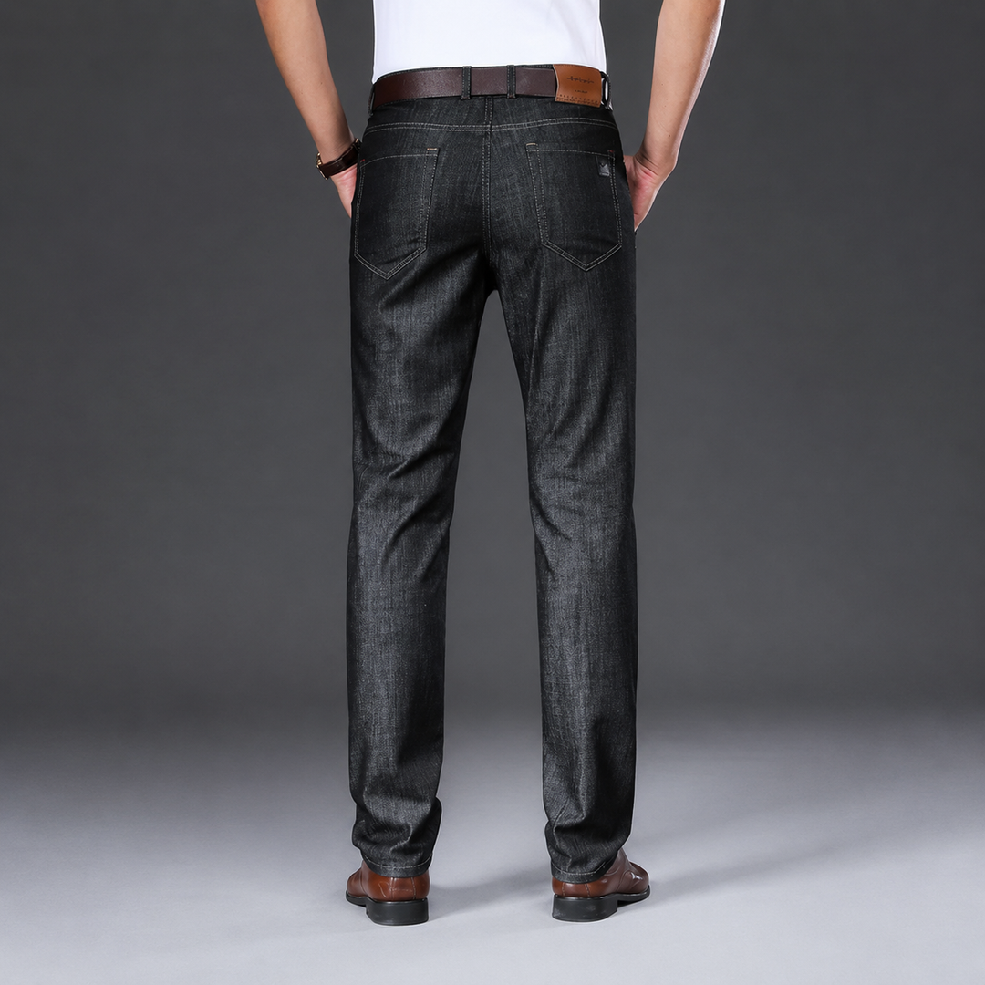 Smart Casual Jeans Herren Denim Gerade Regular Fit Hose