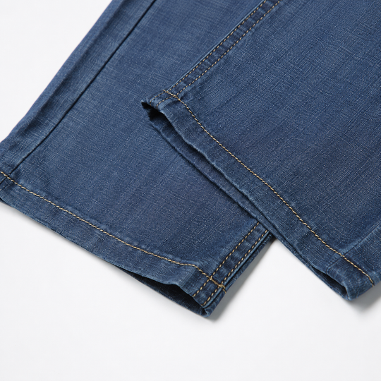 Smart Casual Jeans Herren Denim Gerade Regular Fit Hose