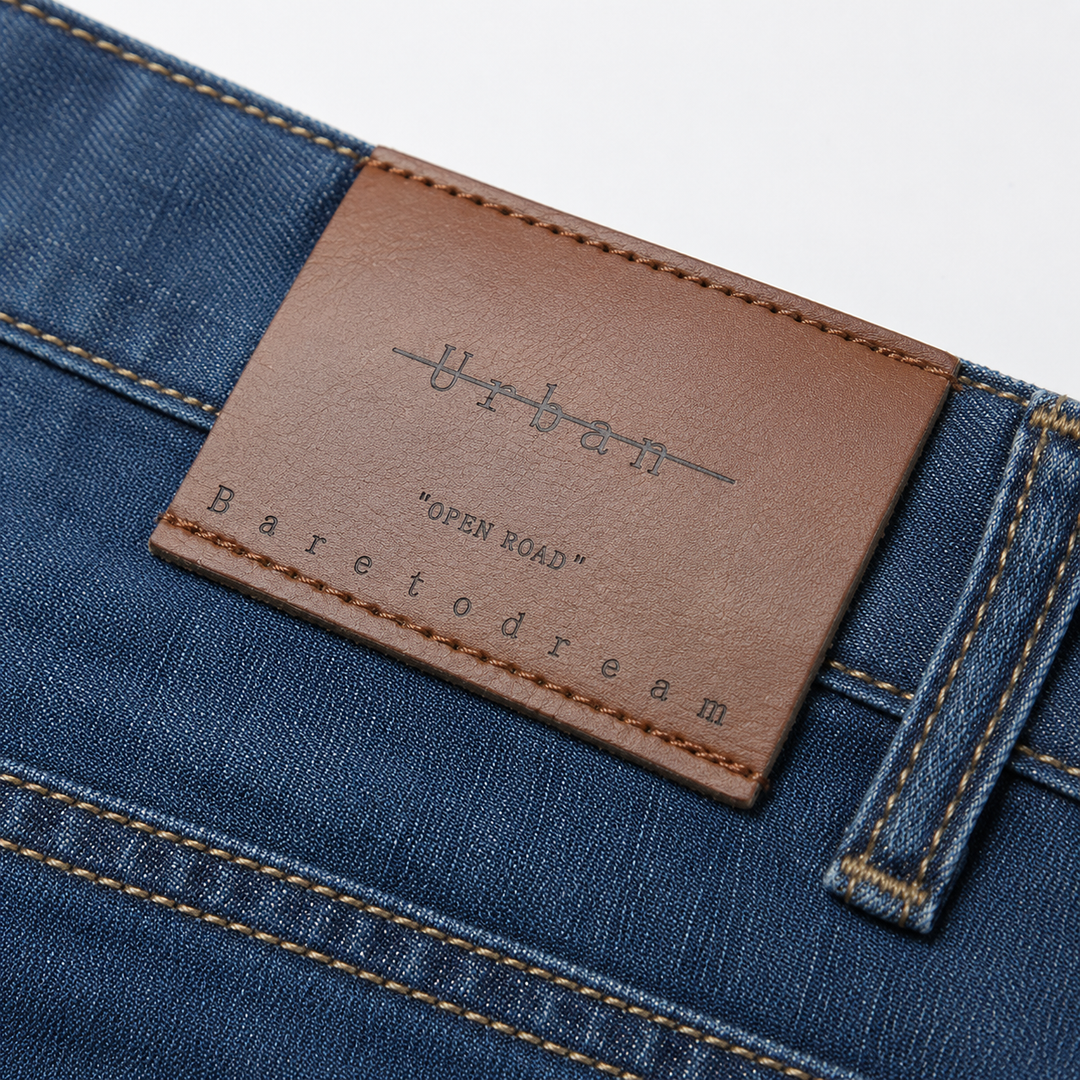 Smart Casual Jeans Herren Denim Gerade Regular Fit Hose