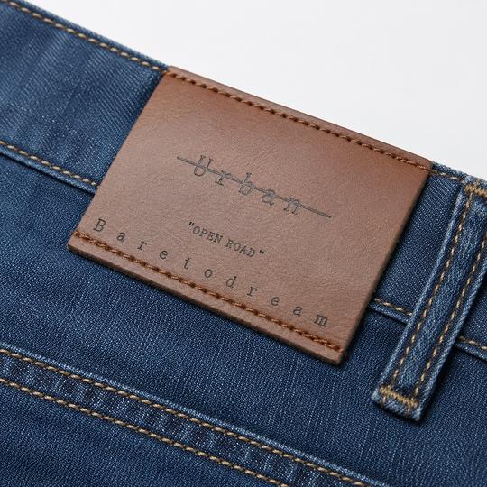 Smart Casual Jeans Herren Denim Gerade Regular Fit Hose