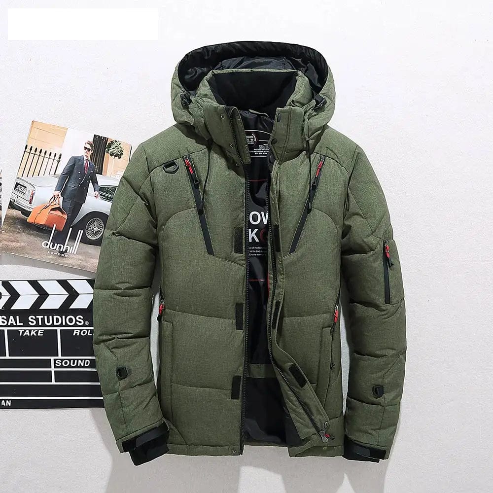 Premium Daunenjacke Herren Puffer Winter Warm Gesteppt