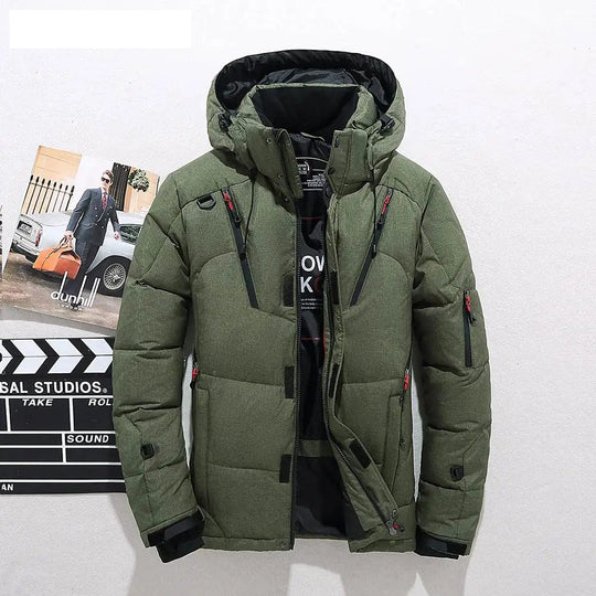 Premium Daunenjacke Herren Puffer Winter Warm Gesteppt