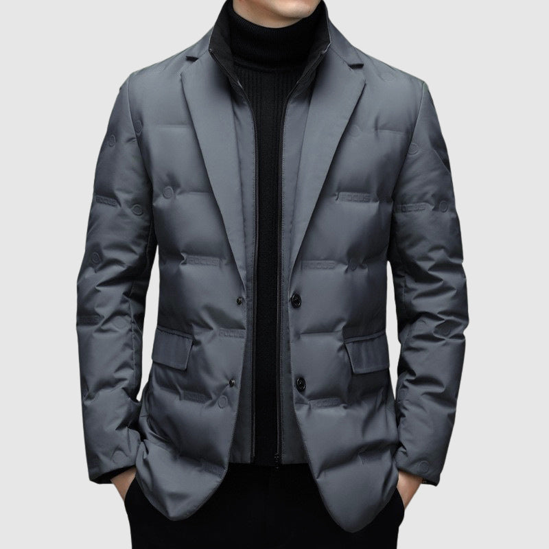 Steppjacke Herren Daunen Winter Warm Puffer Elegant