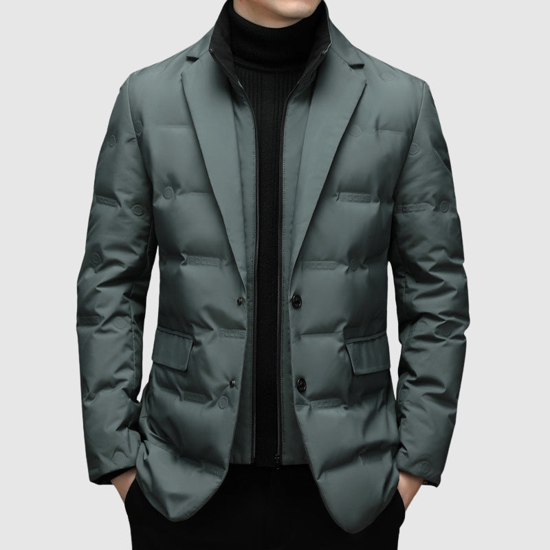Steppjacke Herren Daunen Winter Warm Puffer Elegant