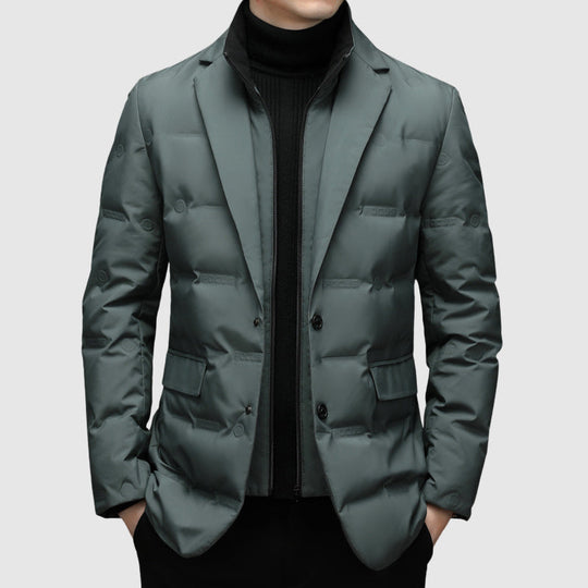 Steppjacke Herren Daunen Winter Warm Puffer Elegant