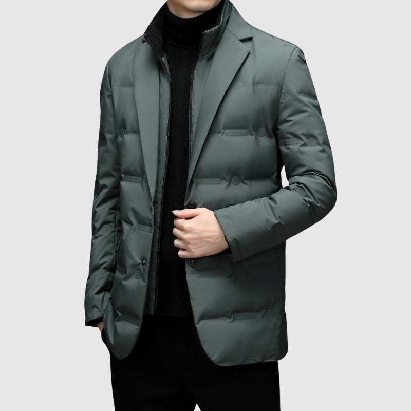 Steppjacke Herren Daunen Winter Warm Puffer Elegant