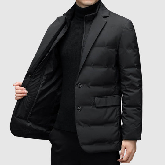Steppjacke Herren Daunen Winter Warm Puffer Elegant