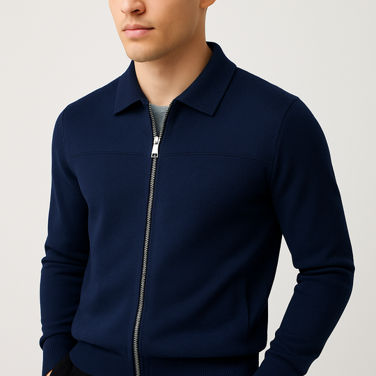 Baumwoll Zip Bomberjacke Herren Übergangsjacke Casual