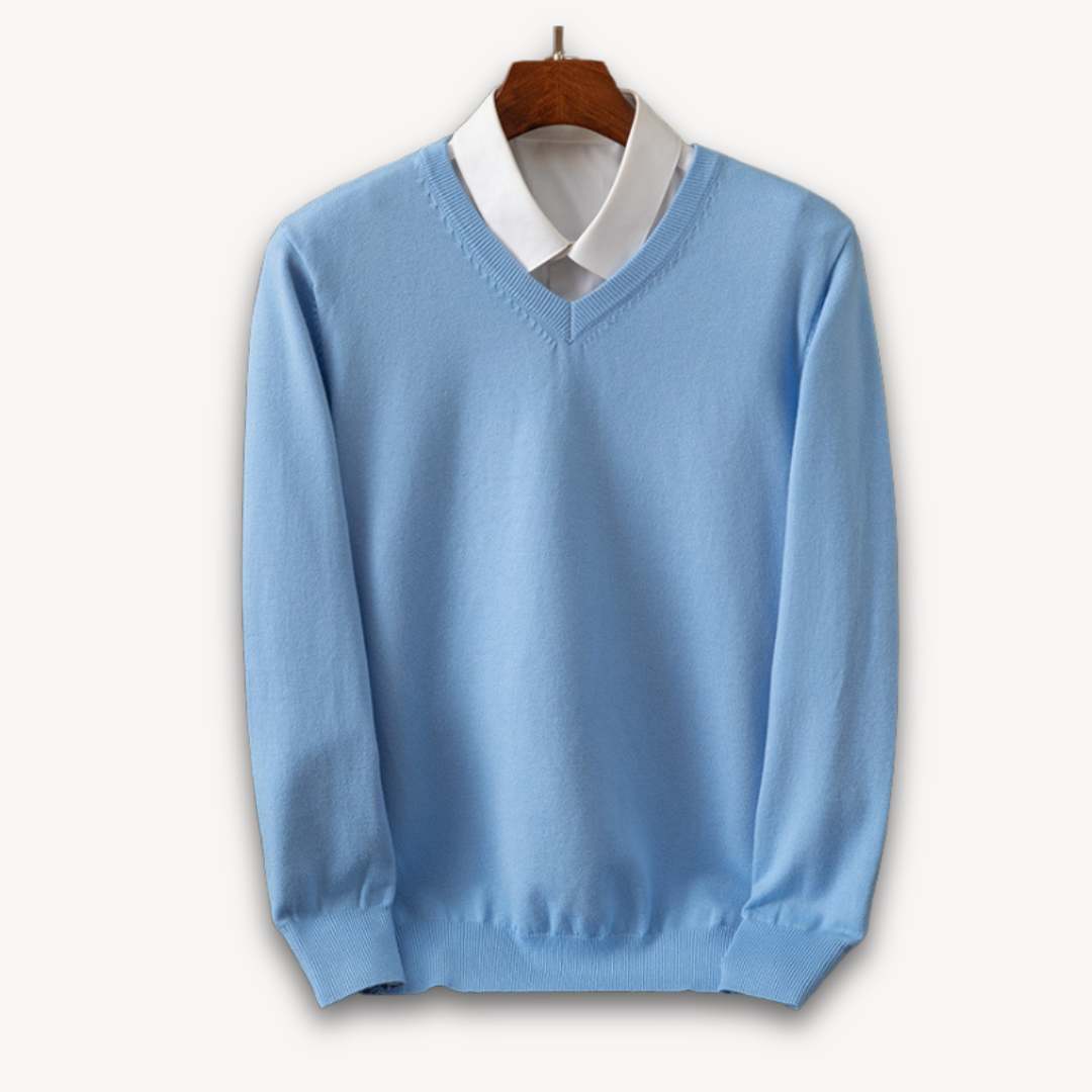 Kaschmir Pullover Herren Strick Weich Warm Sweater