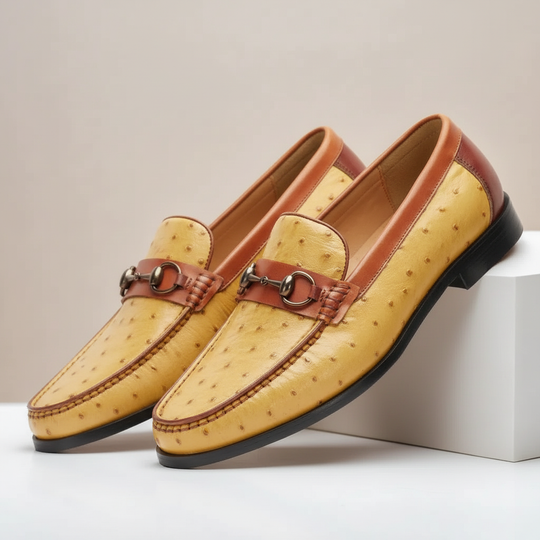 Rindsleder Loafer Herren Elegant Slip-On Penny Slipper