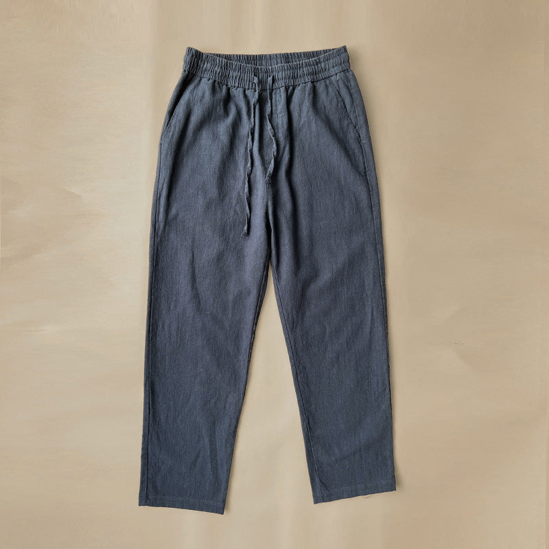 Herren Leinenhose mit Kordelzug – Lockere Sommerhose